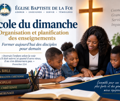 École du dimanche – organisation et planification des enseignements